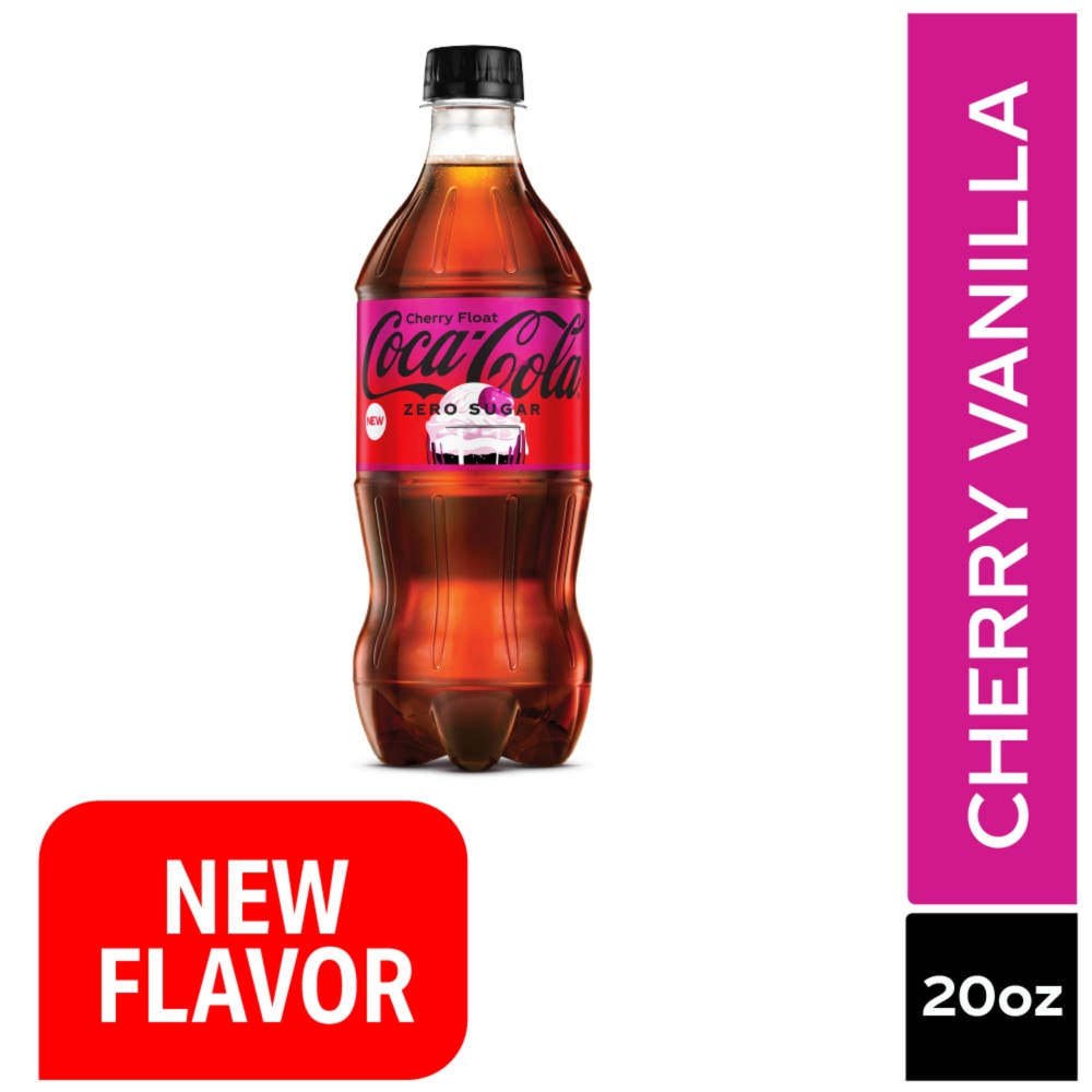 Coca-Cola Zero Sugar Cherry Float 20 oz Bottle