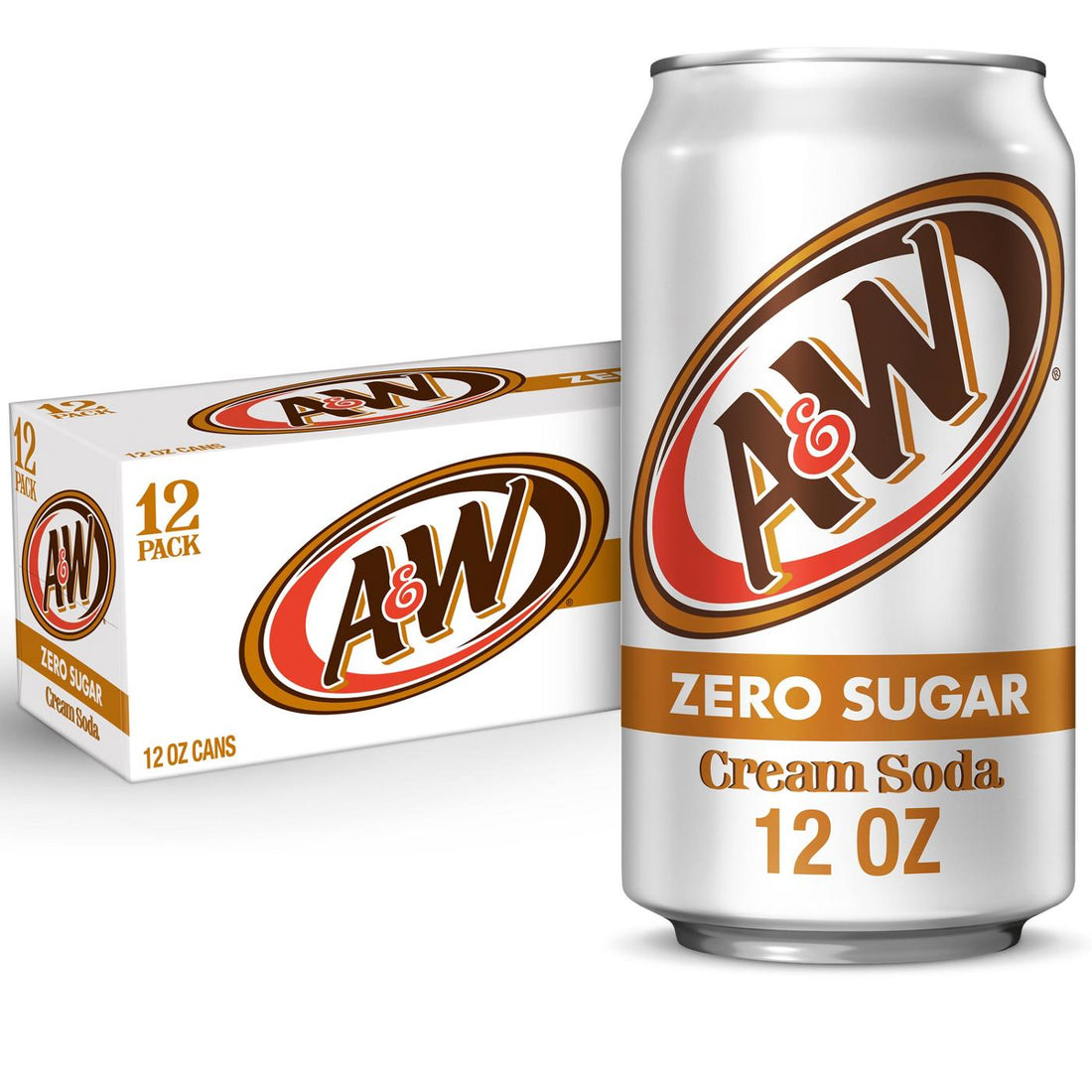 A&W Diet Cream Soda 12 Pack 12 oz Cans