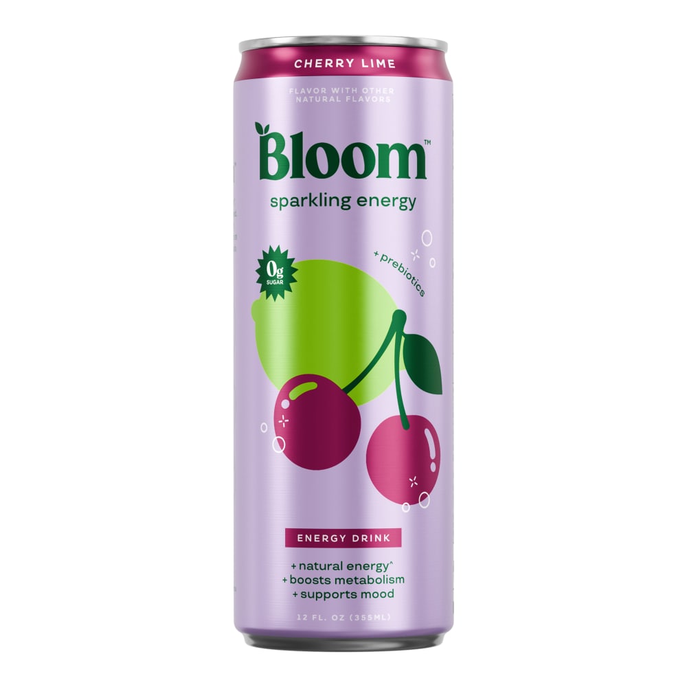 Bloom Sparkling Energy Cherry Lime 12 fl oz Can