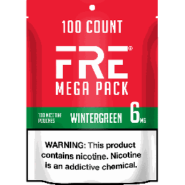 FRE Mega Wintergreen 6mg Nicotine Pouches