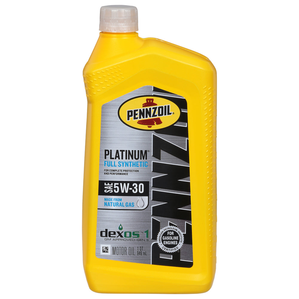 Pennzoil Platinum Full Synthetic SAE 5W-30 dexos1 Motor Oil 1 Quart